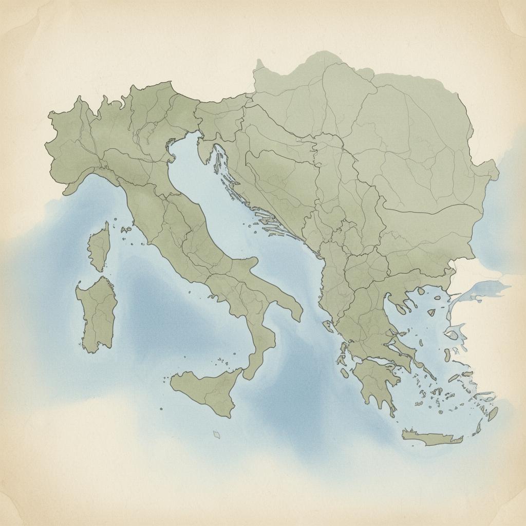 Mapa Italije i Srbije sa relacijama sanitetskog prevoza